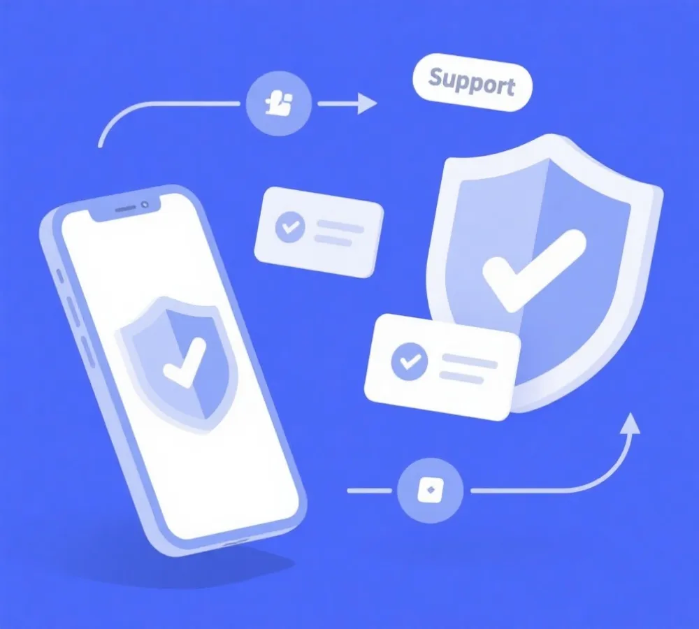 平台入口与支持流程示意